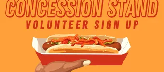 Concession Stand Volunteer Sign Up banner