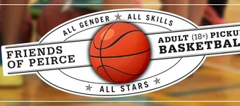 Peirce Parent Pickup Basketball Games banner