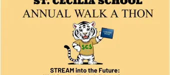 St. Cecilia School Walk-a-thon banner