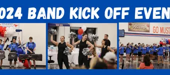 2025 Mustang Band Kick Off Dinner & Auction Tickets banner