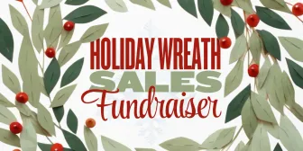 Holiday Wreath Fundraiser banner
