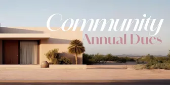 Community Annual Dues banner