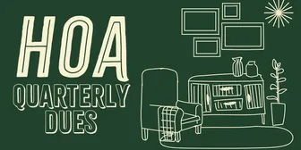 Homeowner’s Association Quarterly Dues (set recurring payments) banner