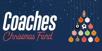 Coaches Christmas fund banner