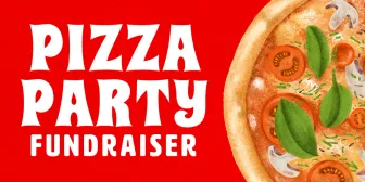 Pizza Party Fundraiser banner