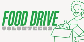 Food Drive Volunteers banner