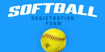 Softball Registration Form banner