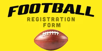 Football Registration Form banner