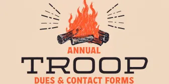 Annual Troop Dues and Contact Forms banner