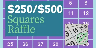 Monthly Squares Raffle banner