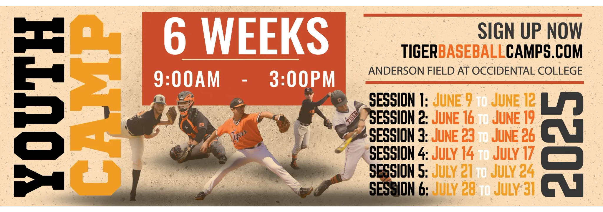 2025 Youth Summer Baseball Camp - Cheddar Up
