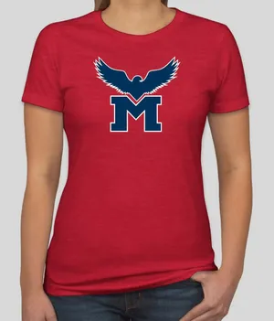 Next Level Women's Slim Fit Jersey Blend T-shirt RED