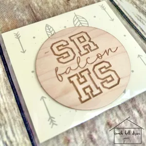 SRHS Falcon wood sticker