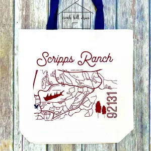 Scripps Ranch 92131 tote bag