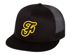 Adult Embroidered Flat Bill Trucker Hat