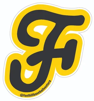 Large F logo Sticker 