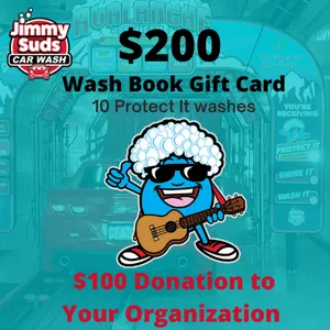 $200 Jimmy Suds Wash Book Gift Card ($100 donation goes to organization)