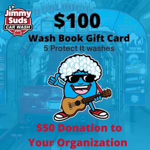 $100 Jimmy Suds Wash Book Gift Card ($50 donation goes to the organization)