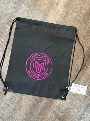 Drawstring bag with Manta logo
