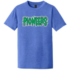 3 (Youth) Tri-Blend Shirt - Heather Blue