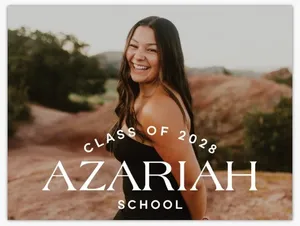 Senior Sign with Full Photo and First Name