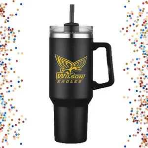 Black & Yellow 40oz Tumbler