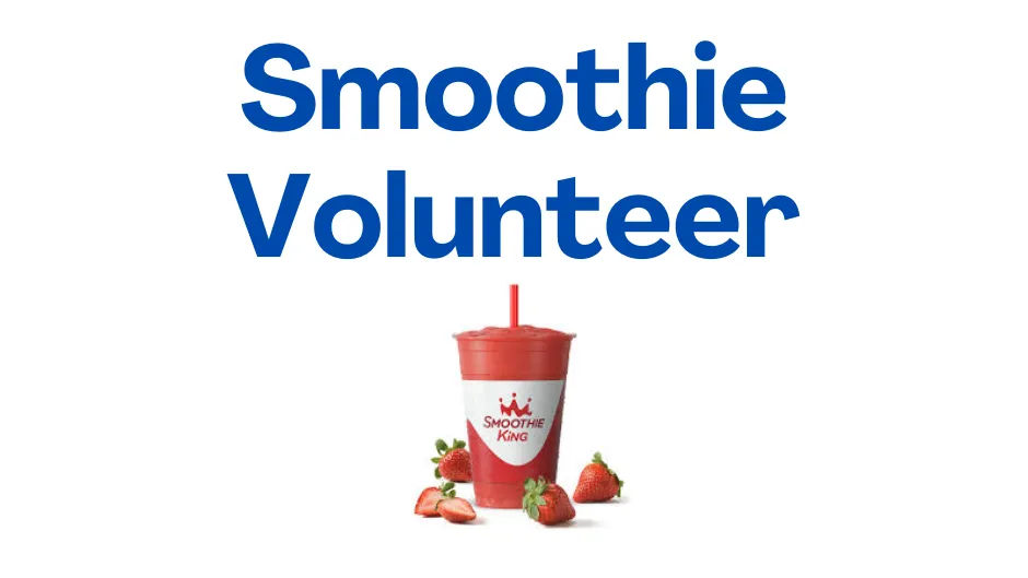 Smoothie Volunteer banner