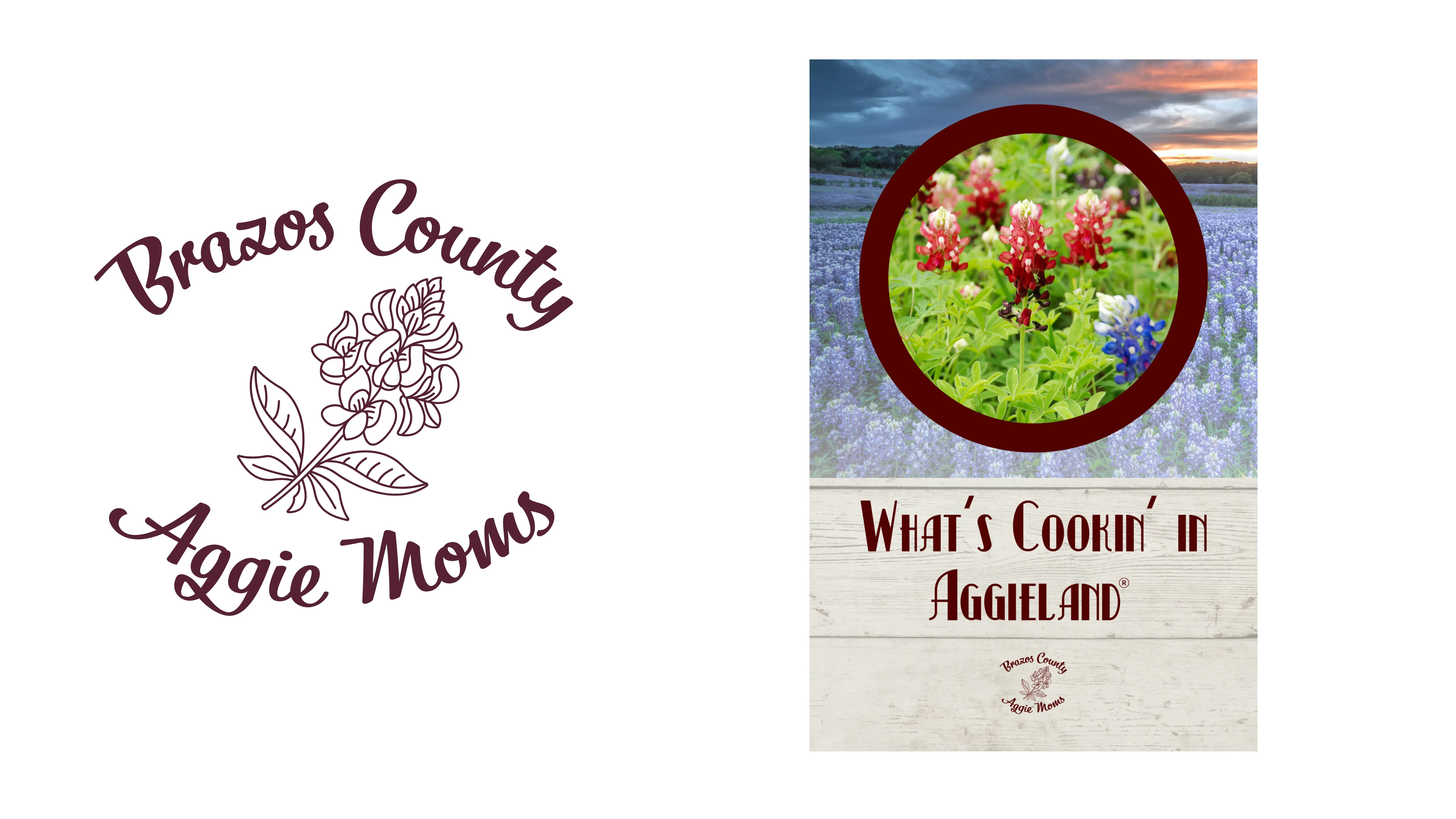 Brazos County Aggie Moms Cookbook:  What's Cookin' in Aggieland banner