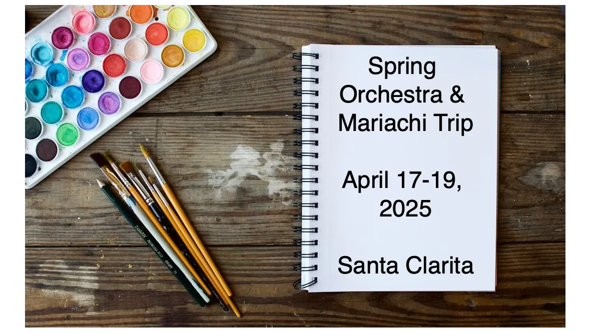 Payments for Spring Orchestra Trip banner