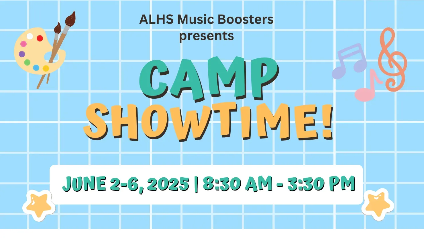 Camp Showtime banner