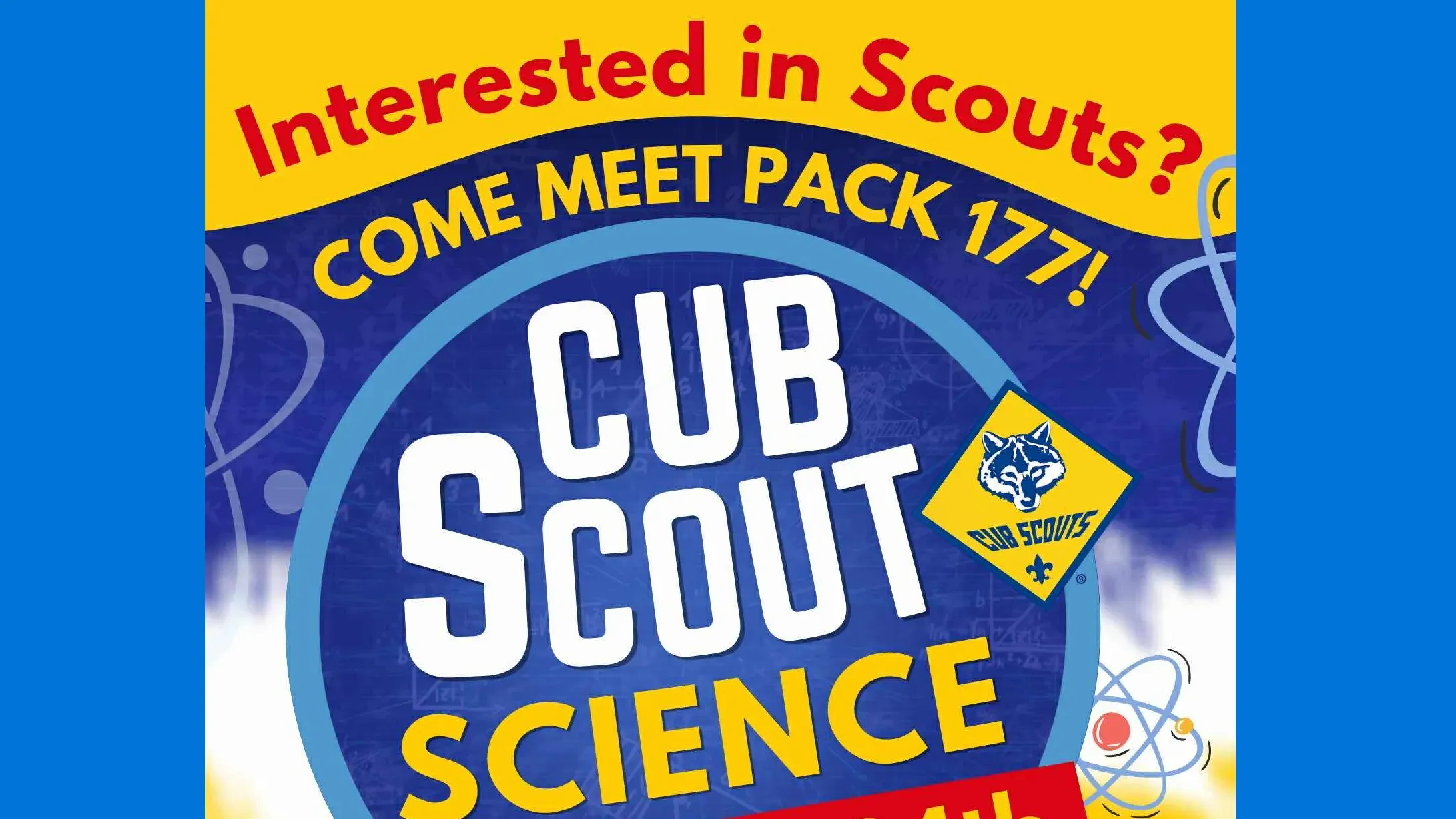 Cub Scout Science with Pack 177 banner