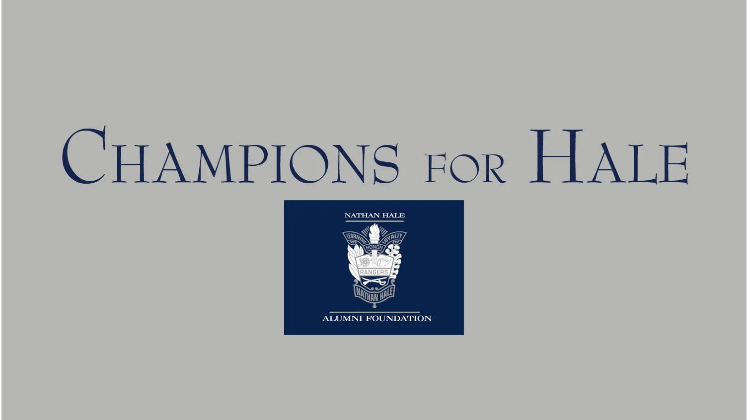 Champions for Hale  Initiative banner