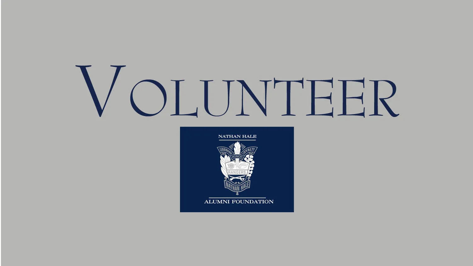 Volunteer banner
