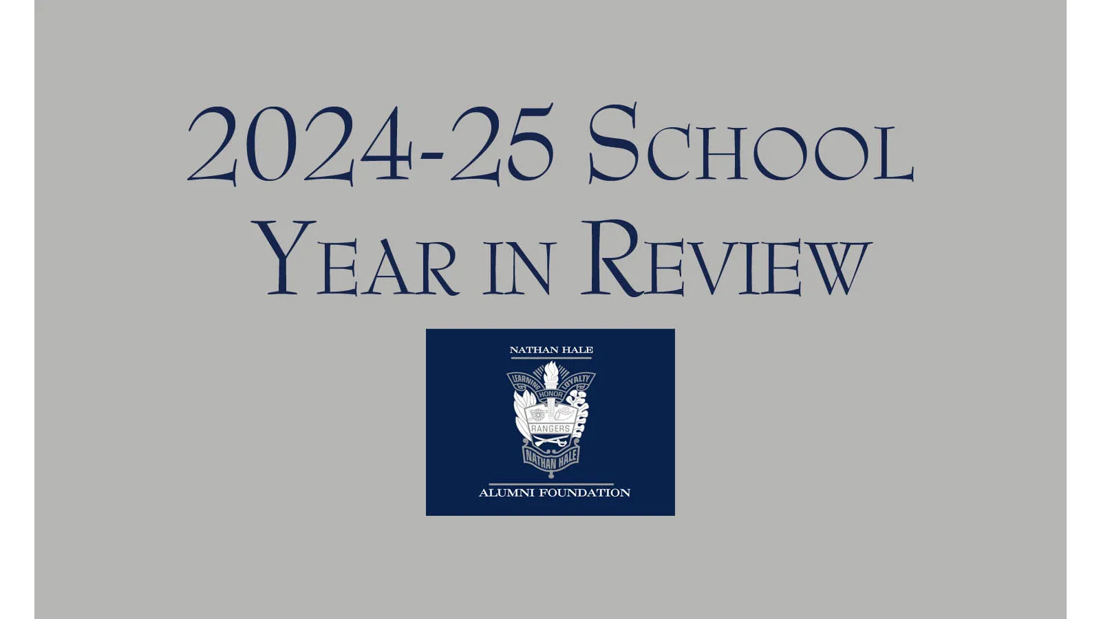2024-25 School Year banner