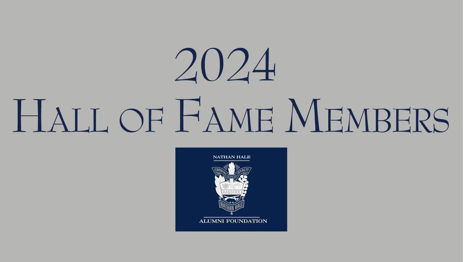 2024 Hall of Fame Members  banner
