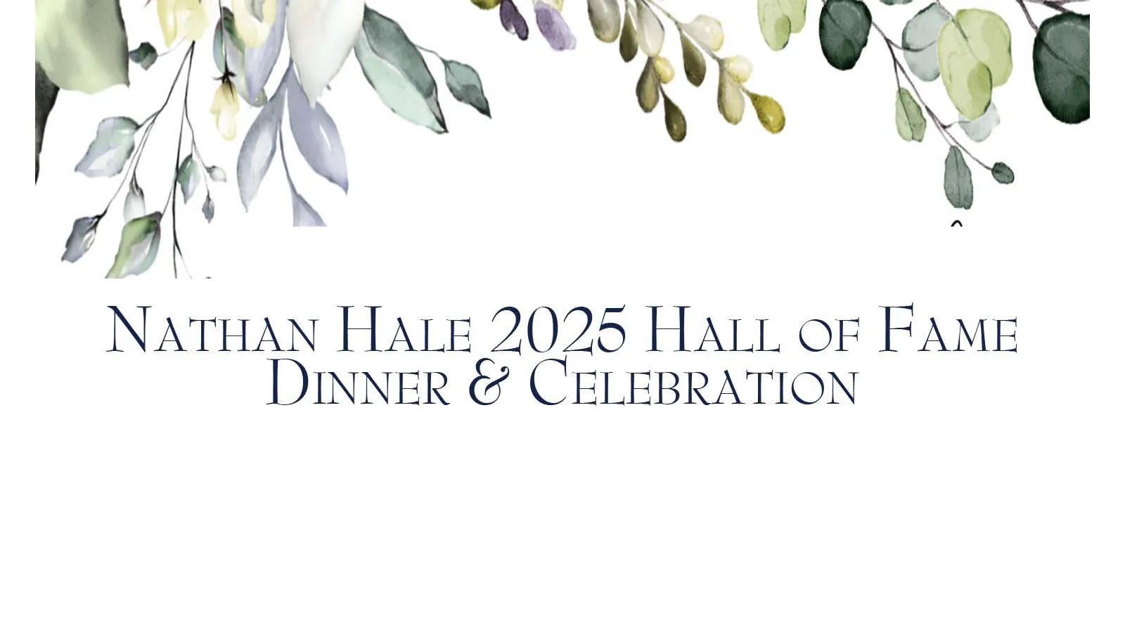 Hall of Fame Dinner & Celebration banner