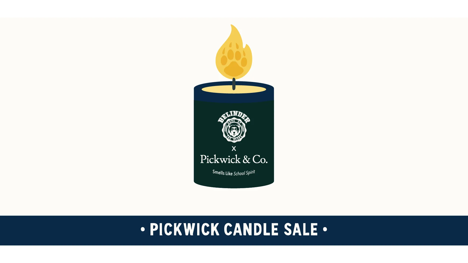 Belinder Elem. x Pickwick Candle Fundraiser banner