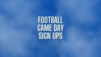 Football Volunteer Sign Up banner