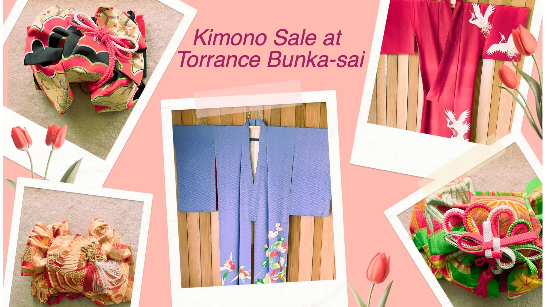 Kimono Sale Fundraiser-April 5 & 6, 2025 banner