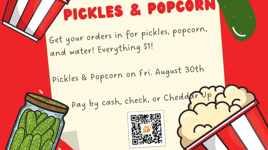 August Pickles and Popcorn banner