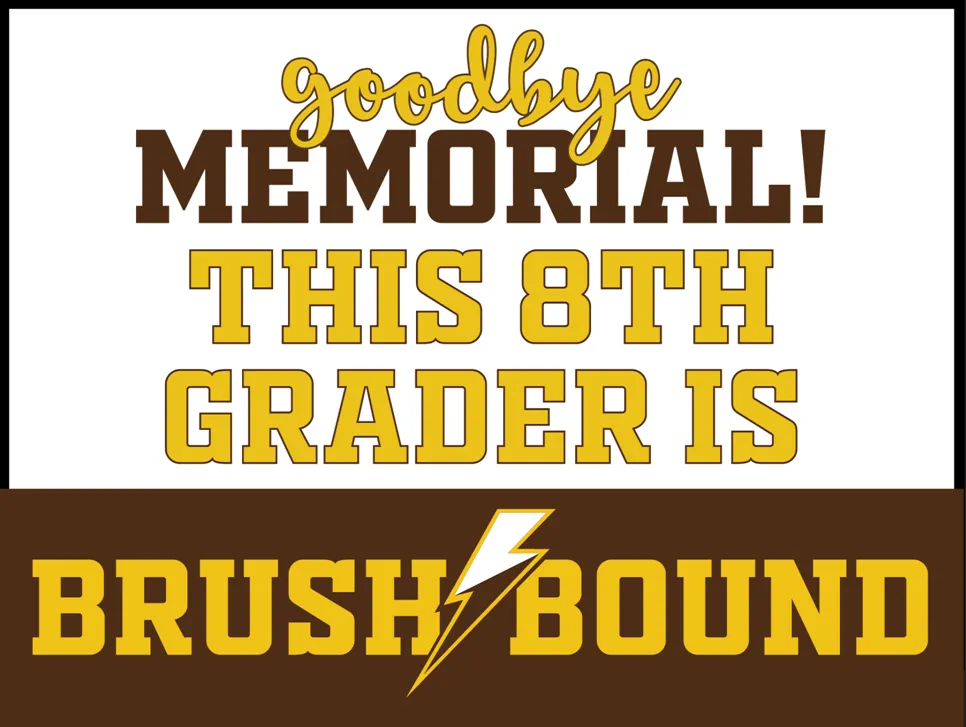 Eighth Grade Graduation Yard Signs banner