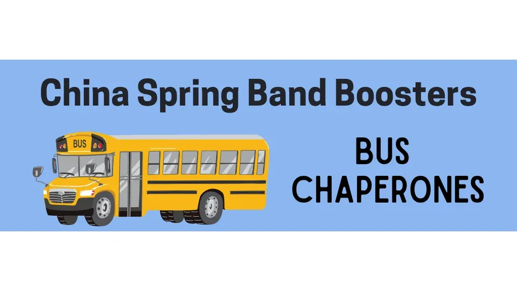 Cougar Band Bus Chaperone Sign Up Sheet banner