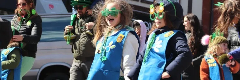 Greenwich Girl Scouts Saint Patrick's Day Parade (3/23/25) banner