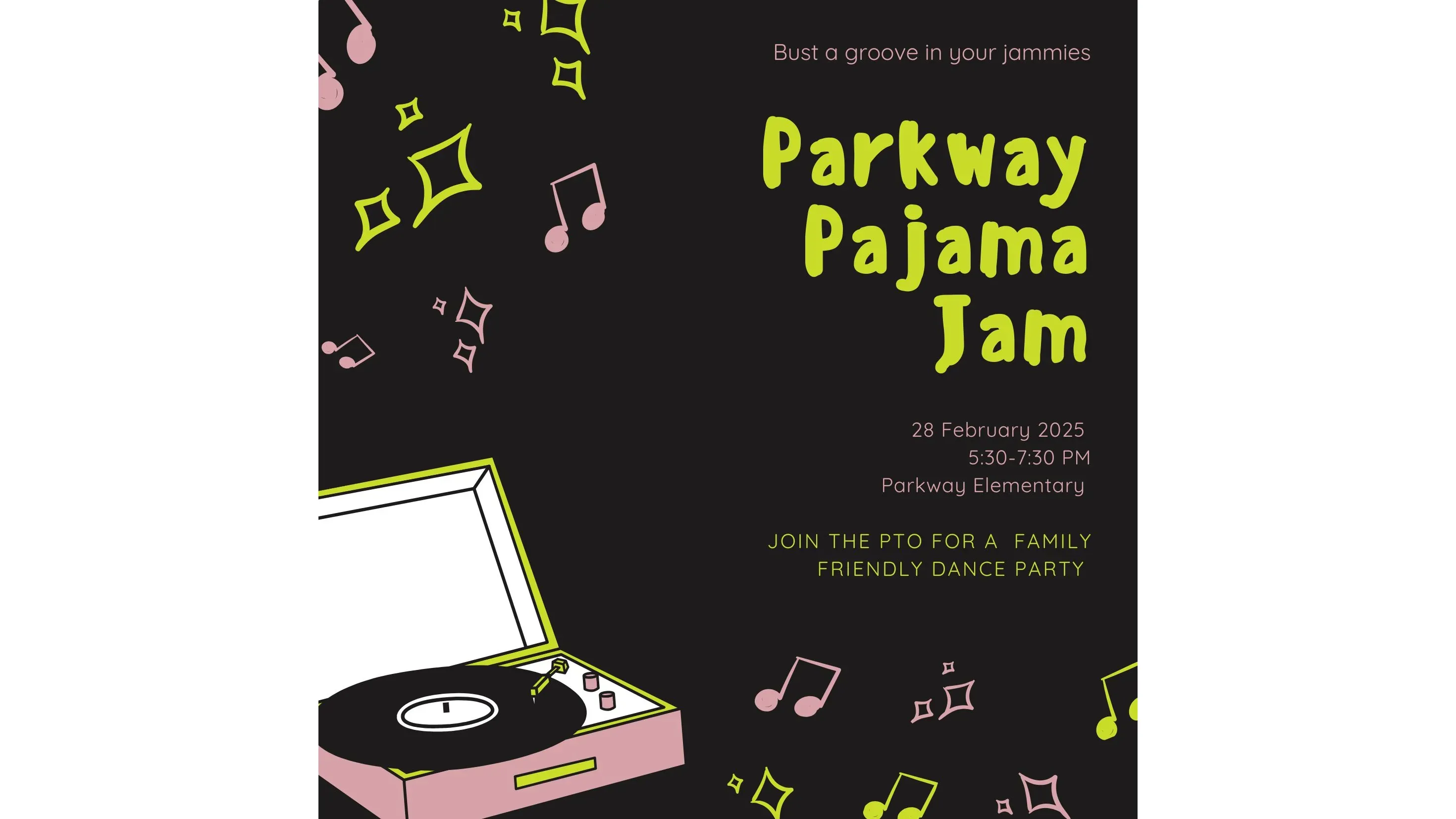 Pajama Jam Friday, Feb 28th! banner