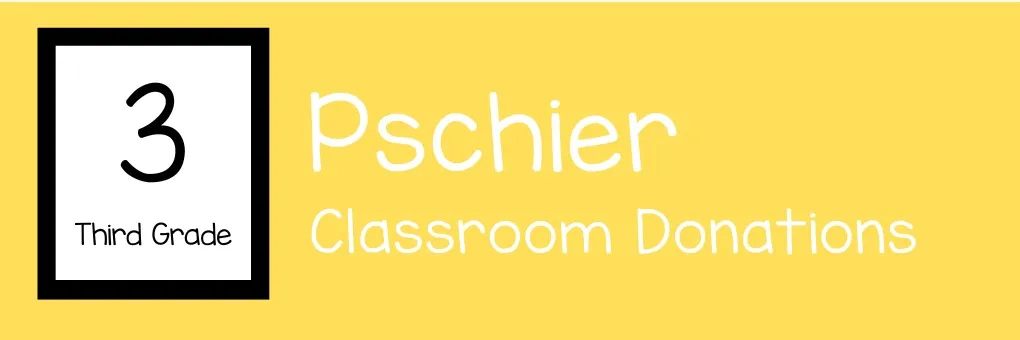 3rd - Mrs. Pschier's Third Grade Class  banner