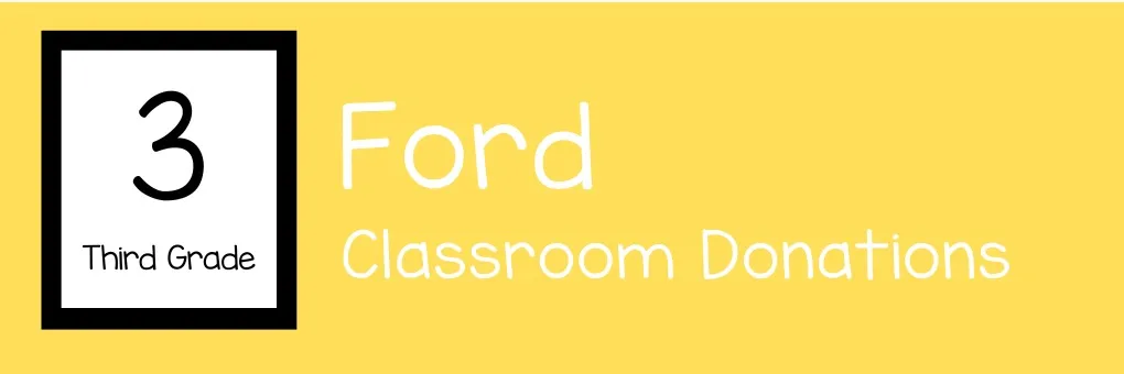 3rd - Mrs. Ford's Third Grade Class banner
