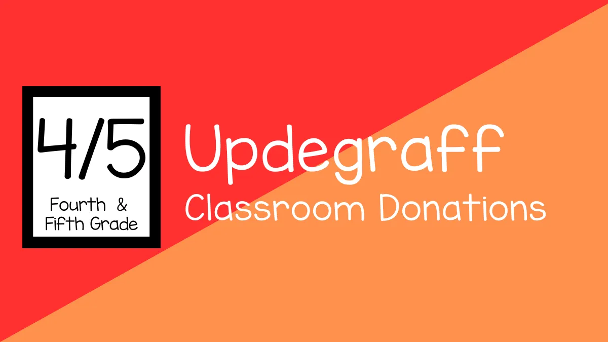 4th/5th - Ms. Updegraff's Fourth & Fifth Grade Class banner