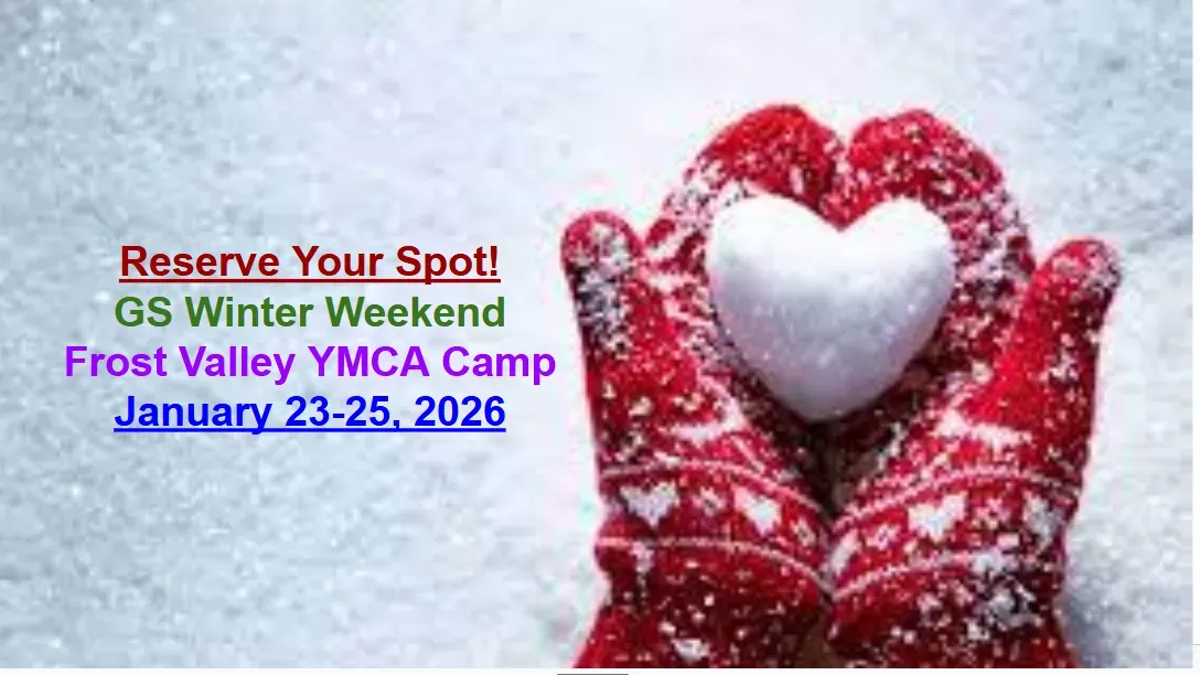 GS Winter Weekend @ Frost Valley YMCA Camp: January 23-25, 2026 banner