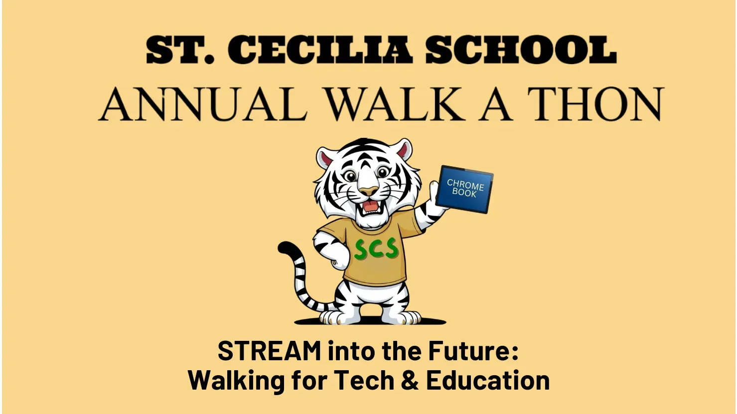 St. Cecilia School Walk-a-thon banner
