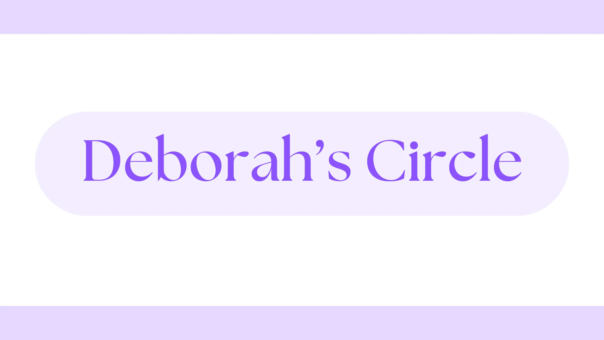 Deborah's Circle banner